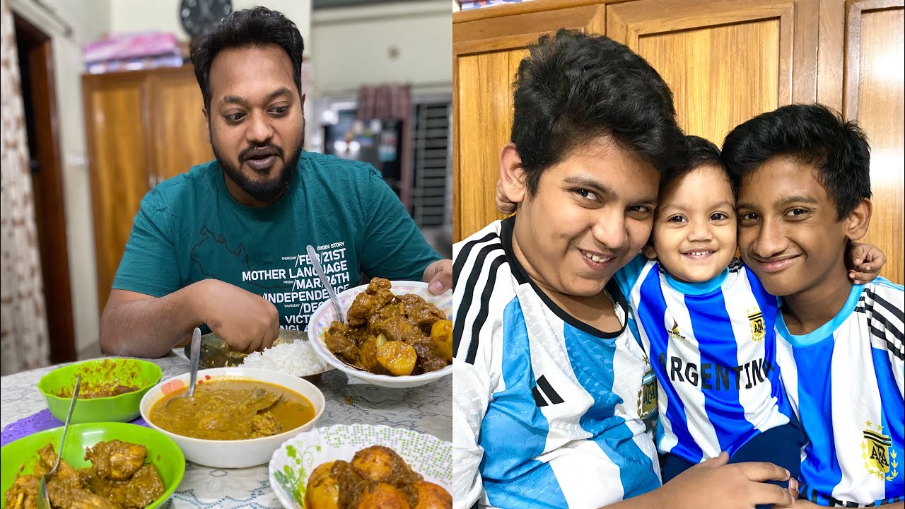 ছেলেদের পরীক্ষা চলছে।রাত ১টায় হঠাৎ বাসায় মেহমান আসলো @BangladeshiFoodReviewer রান্না করলো গরুর মাংস