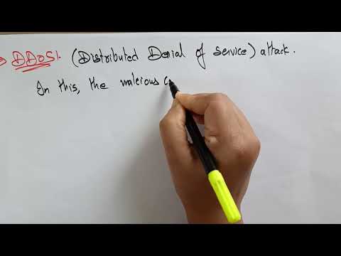 Distributed Denial of Service | DDOS | Web attacks | Web Technology | Lec - 57 | Bhanu Priya