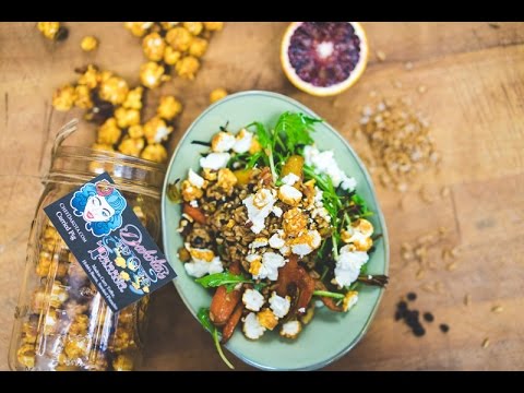 Roast Carrot Salad | Goat Cheese | Curried Popcorn