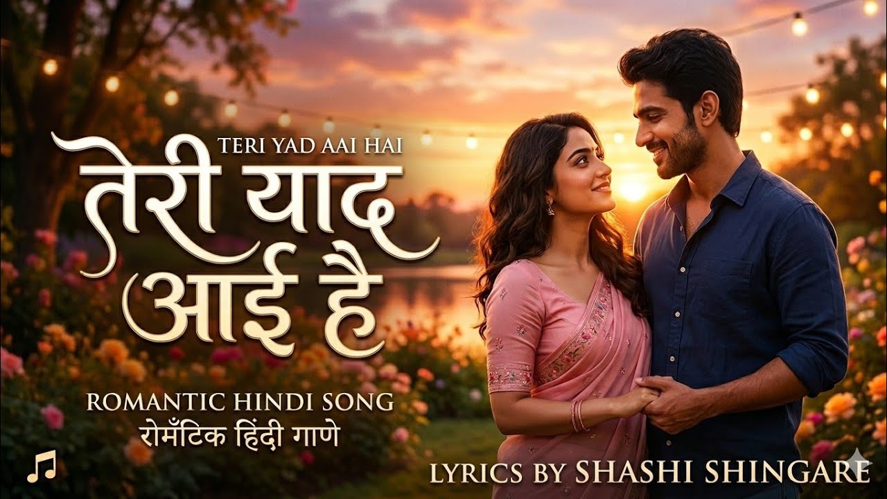 Teri yad aai hai new romantic song lyrics by shashi shingare with ai Singer