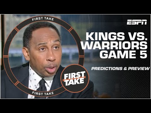 Stephen A. & Kendrick Perkins DISAGREE over Kings vs. Warriors predictions 🍿 | First Take