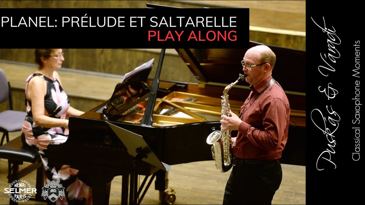 Robert Planel Prélude et saltarelle for alto saxophone play along