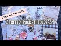 Stuffed Pocket Folders ✨ Using up an entire collection! | Rediscover Your Stash 2020