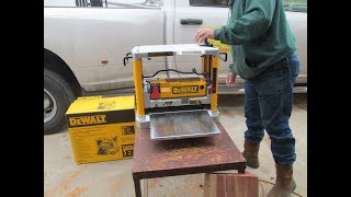 Dewalt DW734 3-Blde Planer out of box testing, reviews and thoughts, compared to Porter Cable 2 blade cutter..Results were 