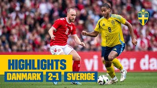 Highlights: Danmark - Sverige 2-1 | Förlust i nordiska derbyt