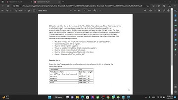 Explain how to create a table for storing employee information as mentioned