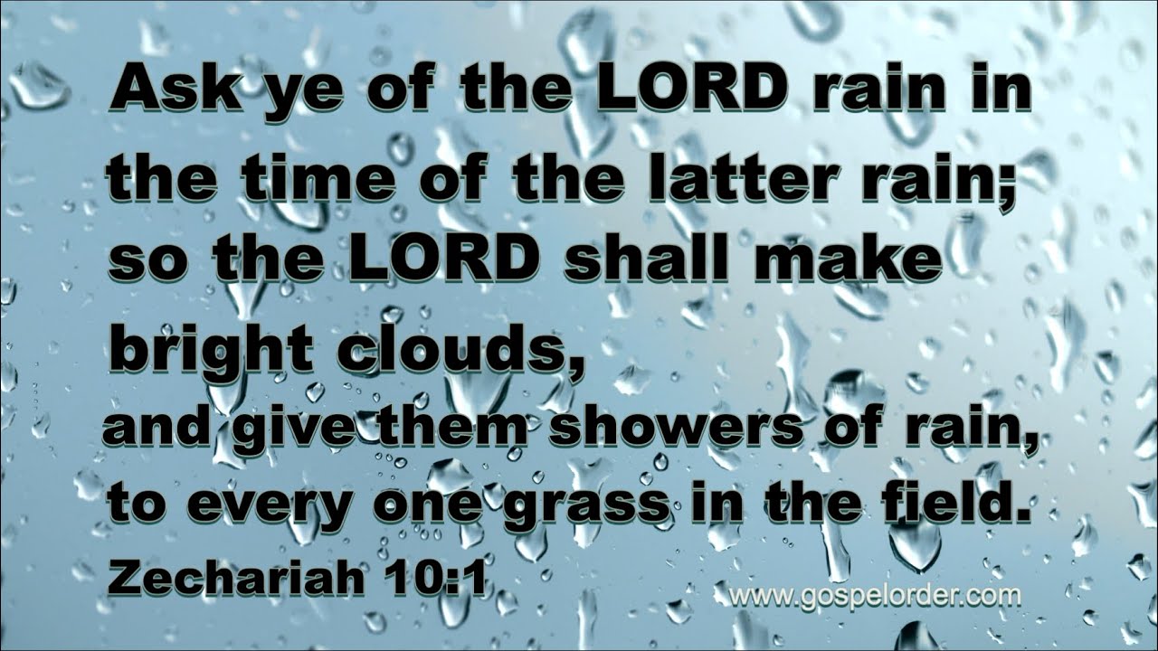 Ask for the Latter Rain - YouTube