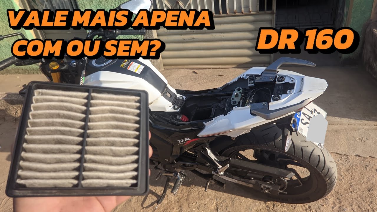 HAOJUE DR 160 COM OU SEM FILTRO? VALE APENA TIRÁ-LO ?