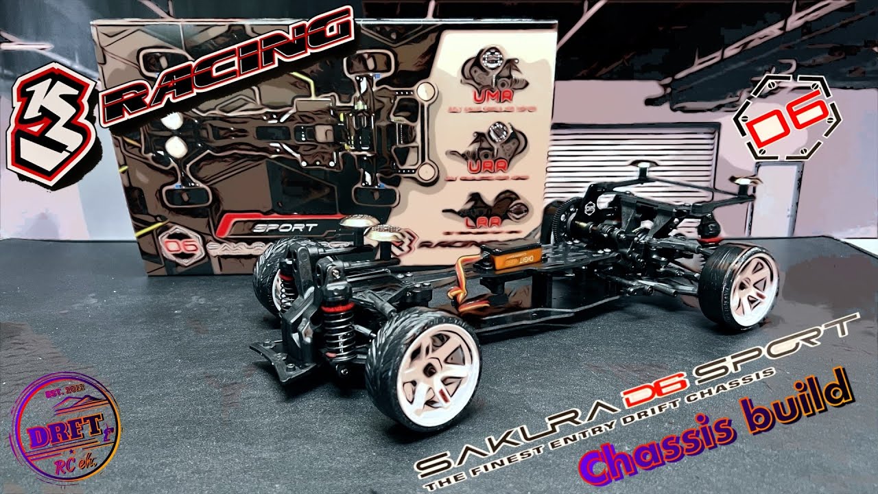 3RACING SAKURA D6 SPORT 1/10 C-FRP製シャーシ 3Racing 1/10 Sakura D6 Sport Fibre Glass Version 2WD Drift