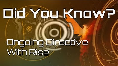 Division 2: Did You Know? Ongoing Directive.