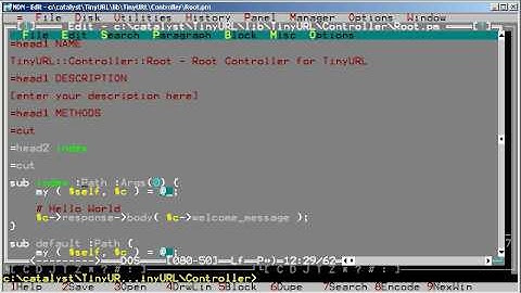 Introduction to Catalyst, the Perl MVC web framework - Part 1