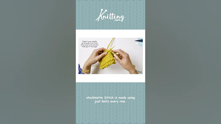 Knitting the STOCKINETTE STITCH    Step by Step Tutorial for Beginners