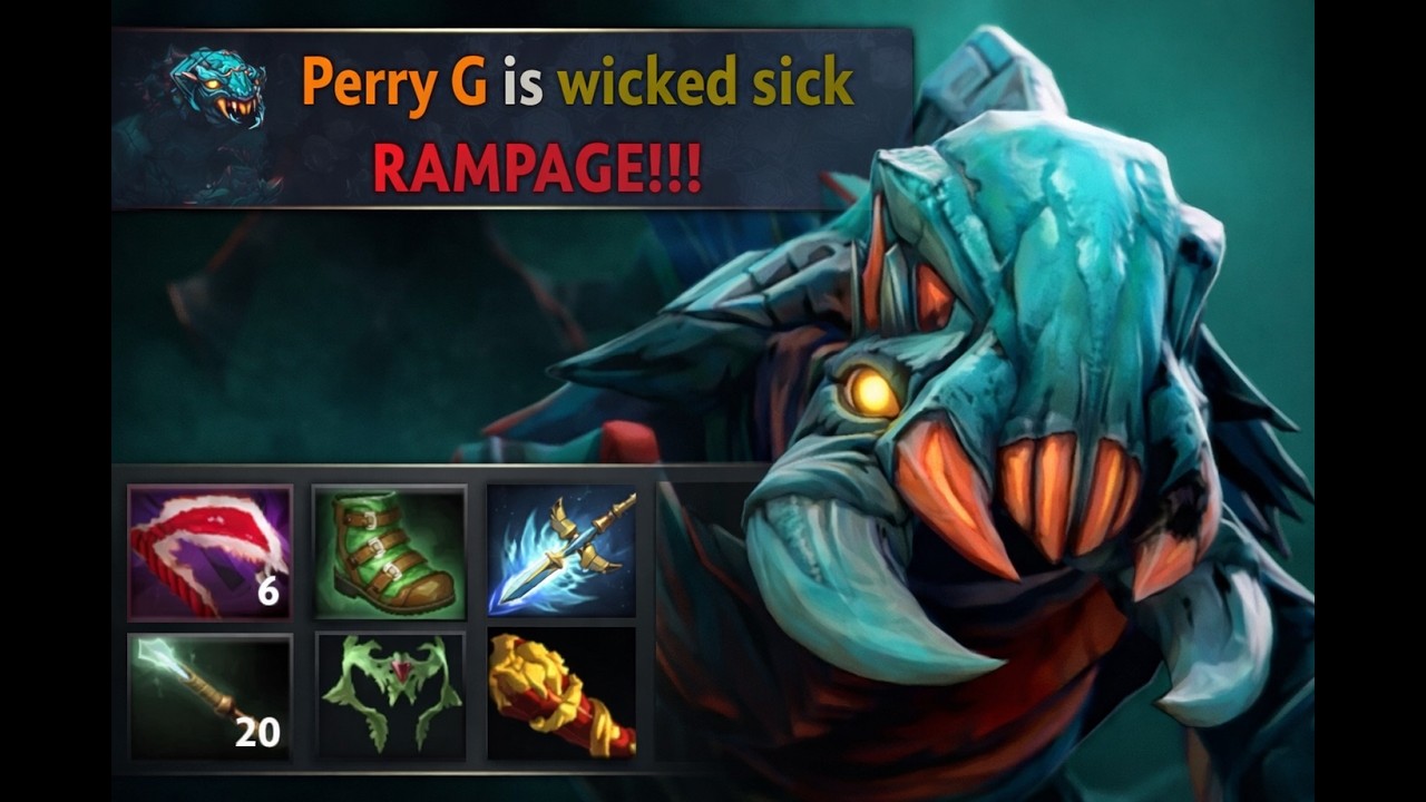 Weaver Rampage after long absence in Dota2