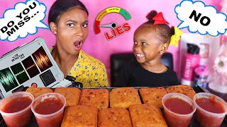 Lie Detector Test On Layla Pizza Hut Cheez It Stuffed Pizza Mukbang 먹방 Queen Beast