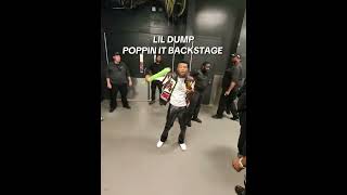 Lil Dump Popping It Backstage Of Masa Tour In Philly.
