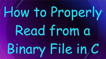 How to Properly Read from a Binary File in C