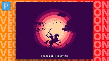 Landscape Vector Art | Vector Illustration on Android | PixelLab Editing Tutorial.