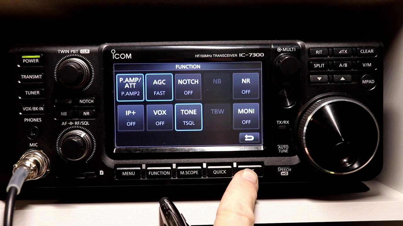 Icom IC7300 A to Z #29 FM and Repeater Settings