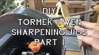 DIY Tormek / Wen sharpening jigs Part 1 – chisel / gouge jig for slow speed wet grinders