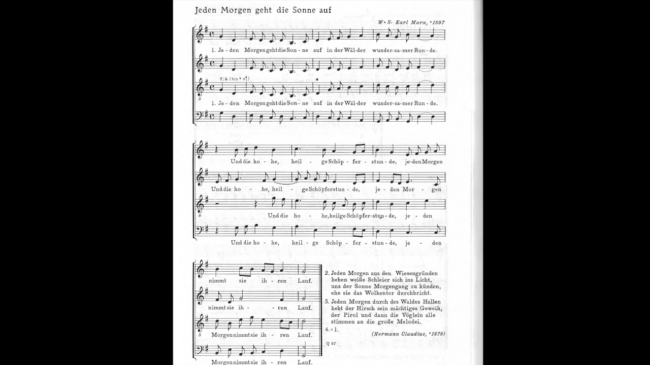 Jeden Morgen Geht Die Sonne Auf Jeden Morgen geht die Sonne auf - Sopran - YouTube