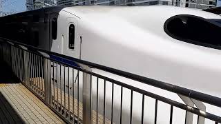 JR東海N700系X34 のぞみ14号 東京行き名古屋駅発車 JR Central Shinkansen Nozomi No 14 Bound For Tokyo Departure