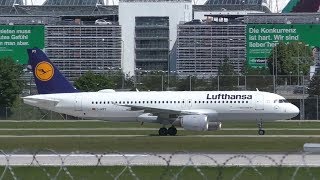 Lufthansa Airbus A320 landing at Munich Airport | D-AIPY