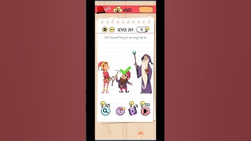 Brain test level 297 solution / Uh! something is wrong here!