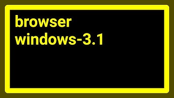 Is there a modern browser that runs on Windows 3.1?