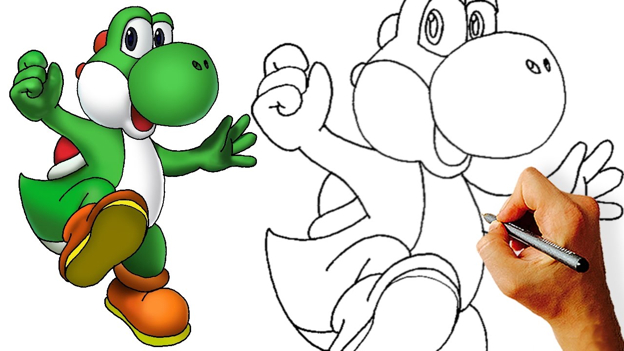 How To Draw Yoshi From Mario With Pictures Wikihow