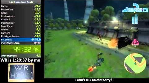 Jak 2 speedrun old WR [1:20:02] ( single segment )