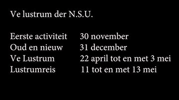 Ve Lustrum der N.S.U. - Teaser