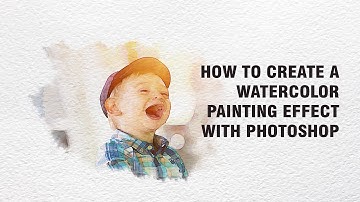 How to create a watercolor painting effect with photoshop | Learn Graphic Design For FREE!