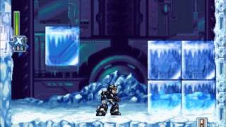 Mega Man X6: Blizzard Wolfangs Stage- No Damage, Buster Only