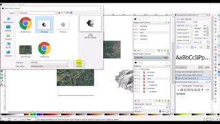 import qgis map layers to inkscape