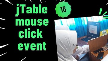 jTable mouse click event | tabel di klik data muncul di Textfield | Part 16
