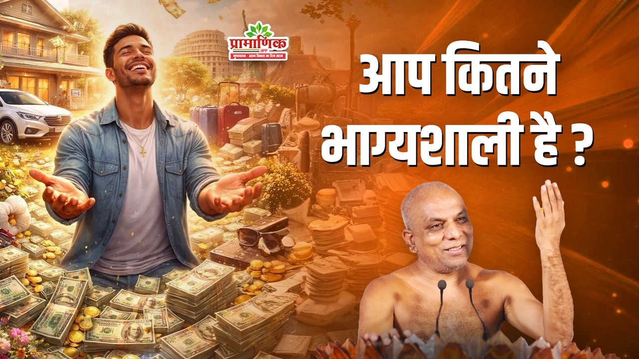 आप कितने भाग्यशाली है? | Lucky | Mangal Pravachan | 22 Feb 2026 | Muni Pramansagar ji