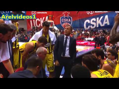 Željko Obradović getting mad at his team like we NEVER seen him before!! ● during a timeot