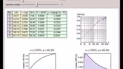 Fitting Lifetime Data to a Weibull Model