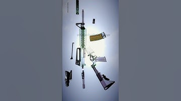 how to disassembly an M4  223. gun guide