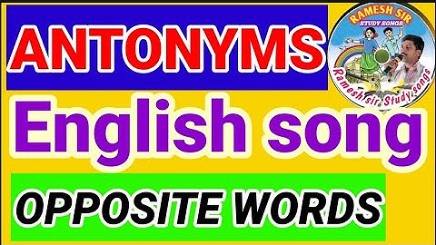 Antonyms song/Easy way to learn English vocabulary/ Speak English