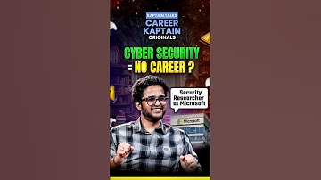 Cyber Security = No Job ? | Myth or Reality !! | Kaptain Talks | Career Kaptain Originals #shorts