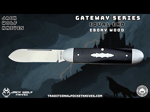 Jack Wolf Knives: Equal End - Ebony Wood