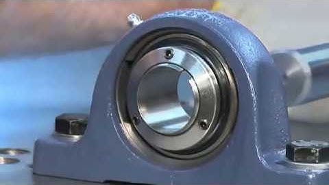 Cách lắp đặt trục vào gối đỡ ổ bi