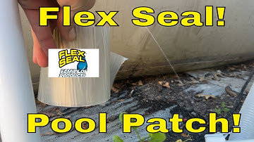 How to Fix Hole in Above Ground Intex Pool Using Flex Seal Tape! Flex Tape Pool Patch! FIX POOL LEAK