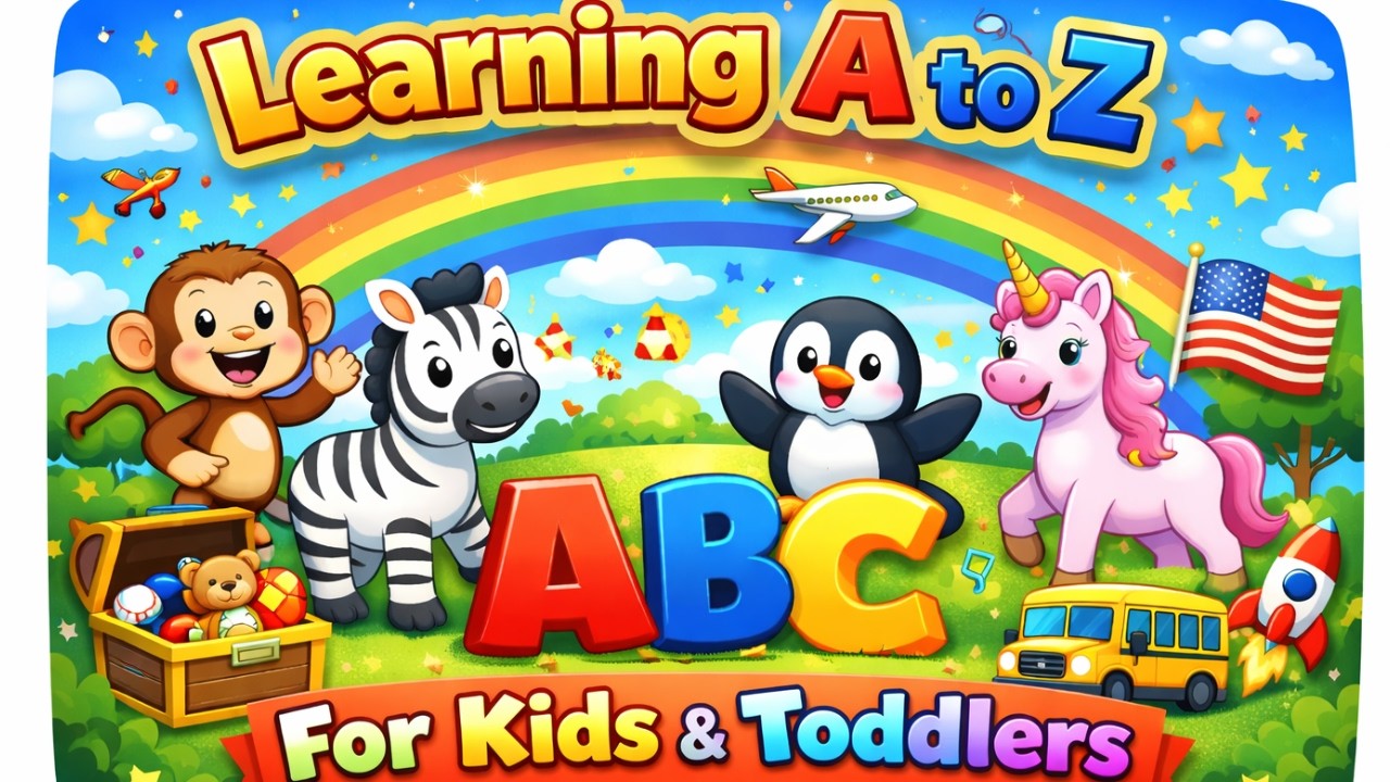 Learn the Alphabet With 3 Words for Every Letter | Preschool Learning | Kid | Toddler