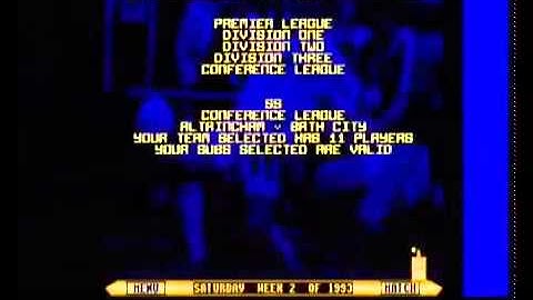 Premier Manager 2 Amiga