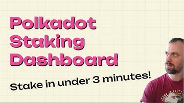 Polkadot Staking DOT in under 3 minutes!