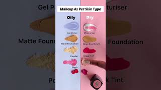 Best Makeup products for OILY and DRY skin types #trending #viralvideo #makeup #tutorial #shorts 😍 screenshot 2