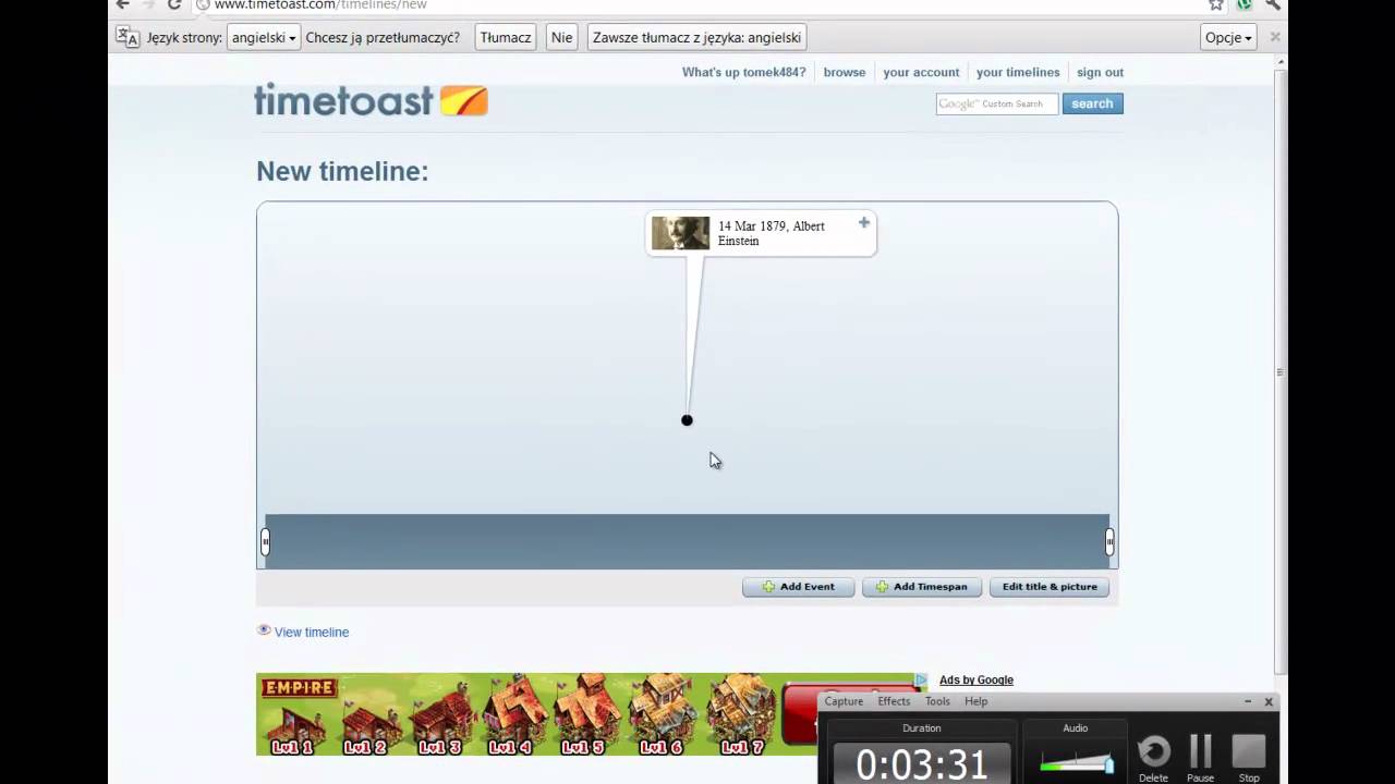 PORADNIK: Jak stworzyć Timeline (strona timetoast) - www.chocianowice ...