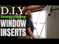 EASY, How To Build-WINDOW INSERTS with temperature results - keep DRAFTY air OUT!